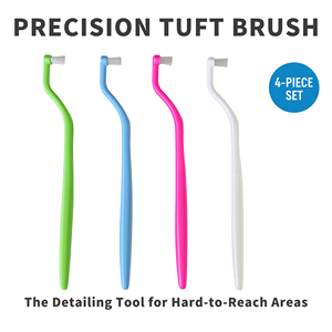 Lot de 4 brosses à dents à touffe unique souple Brosse interdentaire pour appareils orthodontiques Implants Ponts Nettoyage des - Product Image 2