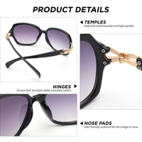 Kacamata Hitam Trendy Pria Wanita Unisex Logo Metal Custom OEM Bermerek Desainer Premium Mewah Fashion