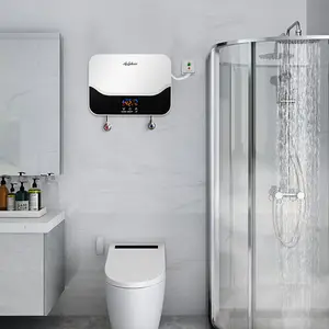 Calentador de agua de ducha eléctrico instantáneo, termostato de flujo de 6000w y 220v, calentamiento de baño, ducha caliente instantánea, lo último