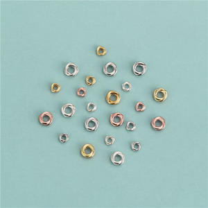 ลูกปัดเงินแท้ S925 ชุบทอง ทรงกลม ถักเกลียว สำหรับทำเครื่องประดับ - Product Image 5