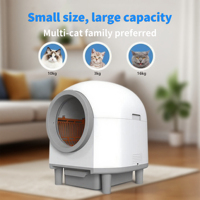 Bac à litière automatique pour chat auto-nettoyant 80L avec contrôle par application Tuya, nettoyage facile, grande capacité, électrique, intelligent, en matériau PP
