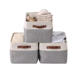 Large Foldable Storage Bin Collapsible Sturdy Cationic Fabric Storage <strong>Basket</strong> <strong>Cube</strong> <strong>With</strong> Handles - Product Image 1