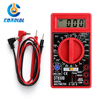 Multimètre numérique rouge CORDIAL DT830B pour voltmètre, ampèremètre, ohmmètre, mesure de tension et de courant