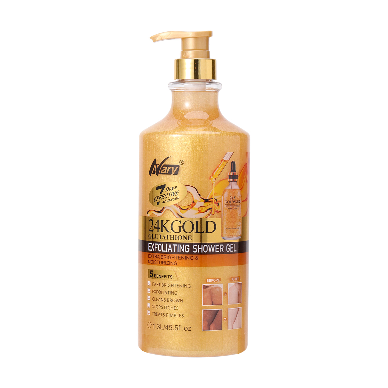 Brightening Moisturizing Exfoliating body wash