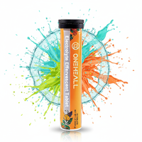 Vente en gros de comprimés effervescents d'électrolytes naturels au potassium ONEHEALL pour adultes, boisson énergétique, nutrition sportive, 10 unités