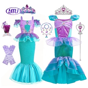 Robe de Bal Flocon de Neige <span class=keywords><strong>Anna</strong></span> <span class=keywords><strong>Elsa</strong></span> <span class=keywords><strong>Reine</strong></span> <span class=keywords><strong>des</strong></span> <span class=keywords><strong>Neiges</strong></span> Danse Princesse pour Enfants Fête de Noël Soirée Élégante Modeste Hiver Été Fleur Cosplay Halloween - Product Image 3