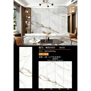 Luxury 800x2600x9mm White Carrara Slate Marble Tile Floor Solid Texture TV Backdrop Tile Dining Living Room Cheap Interior Tiles