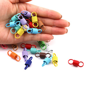 Hebilla de resorte de tensión de colores vibrantes, accesorios de joyería DIY, chapado en metal, duradero, para llavero, anillo de tracción, manualidades - Product Image 2