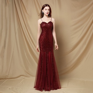 S2258N Nouvelle Robe de Soirée 2026 pour Mariée, Longue, Coupe Sirène, Ajustée, à Bretelles, Ornée de Diamants, pour Banquet de Remerciement, Réception, Exposition Automobile - Product Image 2