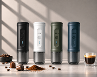 Machine à café expresso électrique portable entièrement automatique USB à batterie 20 bars pleine de crème pour le camping, le bureau, les voyages d'affaires