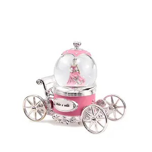 Princess Pumpkin Carriage BT Gift Music Snow Globe/Custom Music Box/Crystal Ball Music Box
