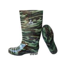 Bottes de pluie Bottes de pluie en plastique à séchage rapide Camouflage PVC Transparent Bottes de pluie