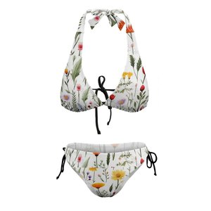 <span class=keywords><strong>Maillot</strong></span> <span class=keywords><strong>de</strong></span> <span class=keywords><strong>bain</strong></span> deux pièces pour femmes, taille haute, été, grande taille, confortable, en élasthanne/nylon, ensemble deux pièces - Product Image 4
