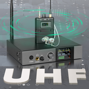 Système de monitoring intra-auriculaire sans fil UHF stéréo K24 pour la scène, les répétitions en studio et la musique live, avec suppression du bruit et connectivité XLR - Product Image 3