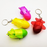 Stylo bille rétractable promotionnel fantaisie en forme d'avion, mini porte-clés avec pointe de 1,0 mm - Cadeau d'affaires