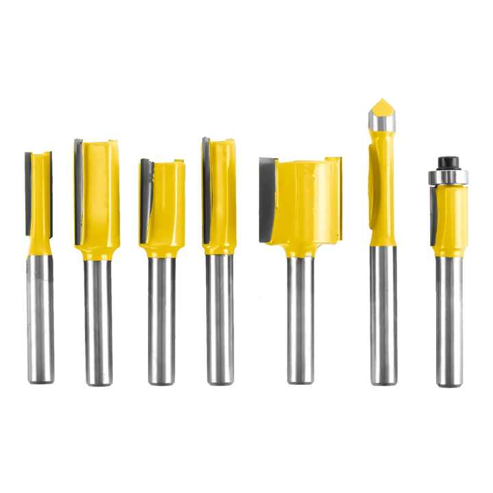 35pc Tungsten Carbide Solid Router Bit Set Wood Woodworking Tools Cutting Aluminum Case DIY Woodwork Rotary Tool Flush Trim