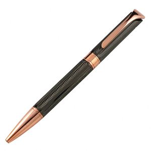 Knurled Anti-Slip Grip Twist Metal <b>Ballpoint</b> <b>Pen</b>, Multi Electroplated Trim Luxury Executive Signature <b>Pen</b> Custom Logo - Product Image 5