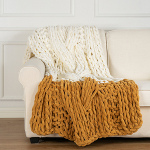Couverture épaisse, douce et chaude en Chenille, housse épaisse, faite à la main, en tricot épais, pour lit, chaise, canapé, <span class=keywords><strong>tapis</strong></span> de <span class=keywords><strong>Yoga</strong></span>, nouveau style - Product Image 1