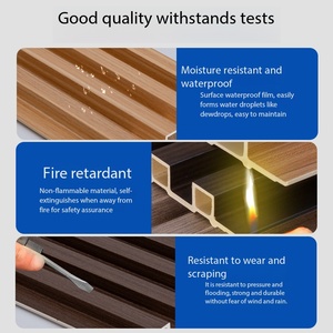 Panel de Pared Acústico Moderno de Fibra de Bambú Resistente a los Arañazos con Rejilla de Orificios Cuadrados para Interiores de Hogares y Comercios - Product Image 4