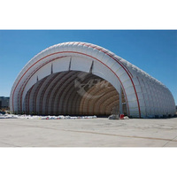 Structure de hangar d'avion en dôme d'air gonflable industriel personnalisé tente pour le stockage de produits gonflables publicitaires