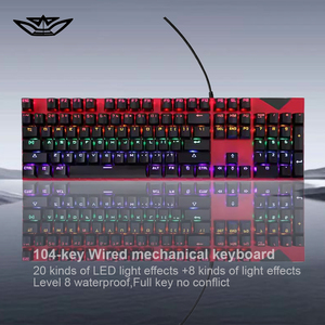 Lvkidron Có Dây Bàn Phím Cơ Khí 104 Phím Nhân Vật Phát Sáng Không Thấm Nước Đầy Đủ Key Không Có Xung đột Hoán Đổi Nóng Fn + INS RGB Đèn Nền - Product Image 1