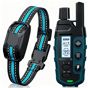 Collar de Adiestramiento para Perros Recargable, IP67, Plástico, 3 Modos (Sonido/Vibración/Descarga), 99 Niveles, para Perros Pequeños, Juego al Aire Libre - Product Image 1