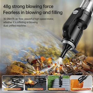 3-en-1 Ultra Long Runtime Silent Blow-Suction Vacuu integrado portátil multiusos Car Home carga a la Hora de Carga ABS Color negro - Product Image 1