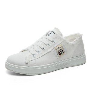 Mocassins en toile polyvalents à lacets pour femme, tendance été-automne 2026, respirants, à semelle épaisse et rehaussée, style étudiant - Product Image 5