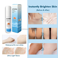 OTVENA VC Crème Visage et Corps Légère Éclaircissante et Unifiante à la Vitamine E et aux Perles, Protection Solaire, Résistante à l'Eau et à la Transpiration, Anti-bronzage