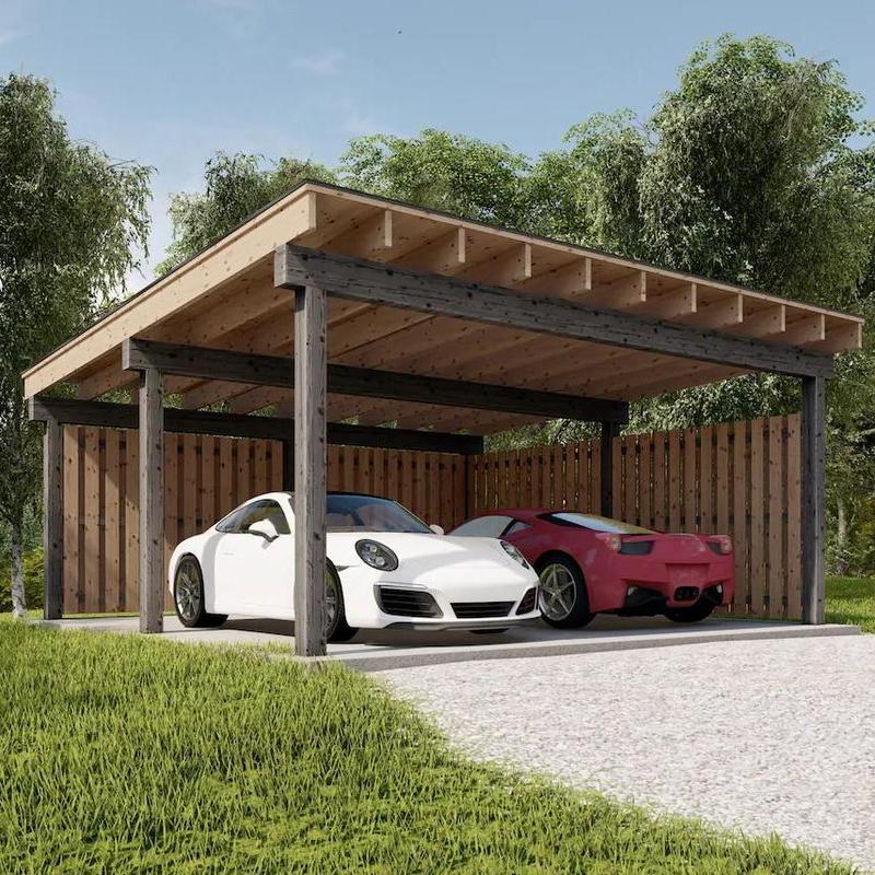 Modern Wooden Carport Wooden Outdoor Gazebo