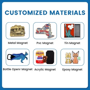 USA metallo magnete da frigorifero per viaggiatore personalizzato stampato - Product Image 3