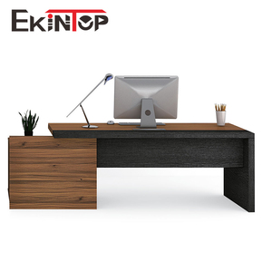 Ekintop Moderne Directietafel Goedkoop I-vormig Houten CEO Baas Luxe Kantoormeubilair <span class=keywords><strong>L</strong></span>-vormig Directiebureau - Product Image 5