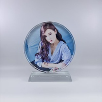 Trophée en cristal avec logo personnalisé, plaque de récompense en cristal à concevoir soi-même, cadre photo en cristal vierge pour sublimation
