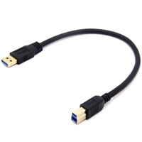 Câble USB 3.0 Type A mâle à Type B mâle Scanner USB3.0 Cordon de données d'impression haute vitesse pour HDD Appareil photo numérique Webcam Imprimante 0.3m-5m