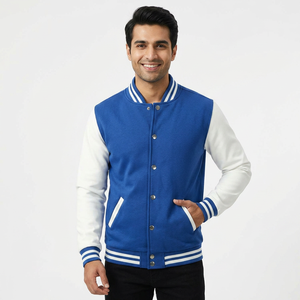 Venta al por mayor de chaqueta de béisbol para hombre con logotipo personalizado Unisex Casual Varsity Coat en poliéster hecho CollegeBaseballjacket para hombres - Product Image 1