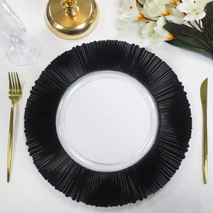 <span class=keywords><strong>Assiette</strong></span> de présentation <span class=keywords><strong>jetable</strong></span> de luxe 13 pouces en plastique durable et écologique, moderne, finition <span class=keywords><strong>rose</strong></span> doré pulvérisé, décorative pour mariage - Product Image 4