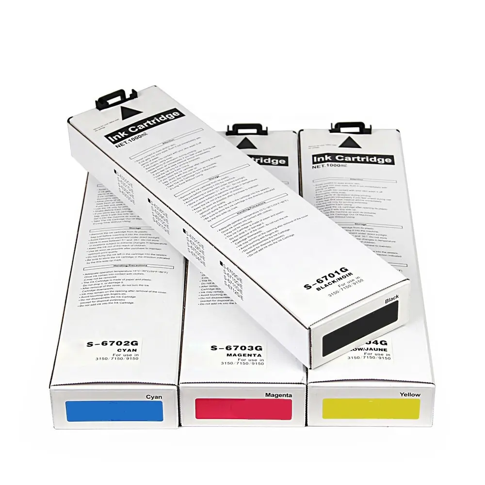 4 रंग 1000 ml संगत स्याही कारतूस S-6301E/G comcolor 3050 के लिए/7050/9050 प्रिंटर