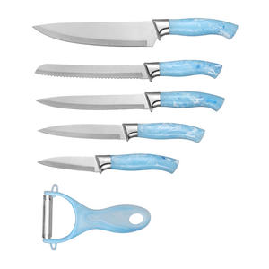 Juego <span class=keywords><strong>de</strong></span> cuchillos, pintura en aerosol, cabeza <span class=keywords><strong>de</strong></span> galvanoplastia, cuchillo <span class=keywords><strong>de</strong></span> <span class=keywords><strong>Chef</strong></span>, mango <span class=keywords><strong>de</strong></span> nube para el hogar, juego <span class=keywords><strong>de</strong></span> cuchillos <span class=keywords><strong>de</strong></span> regalo - Product Image 1