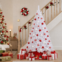 Sapin de Noël artificiel en PVC (45-300cm) prêt à être expédié à l'international pour vitrine intérieure, centre de table de fête à domicile