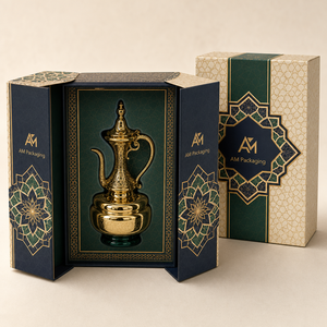 Caja de Regalo Rígida de Lujo Personalizada para Perfumes con Cierre Magnético, Diseño Árabe y Atomizador de Metal con Filigrana para Sets de Fragancias - Product Image 4