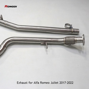 Sistema de Escape Tuned para Alfa Romeo Giulia 2.0T, Tubo de Escape Cat Back con Válvula Electrónica - Product Image 6