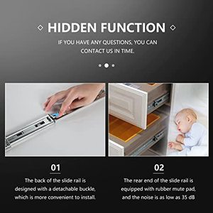 Aolisheng <span class=keywords><strong>45mm</strong></span> chiều rộng lạnh Thép cán nguội 3 lần theo dõi đầy đủ mở rộng bóng mang Telescopic kênh đường sắt đồ nội thất ngăn kéo <span class=keywords><strong>Slide</strong></span> - Product Image 6