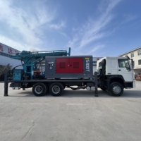 FYC1000 plate-forme de forage de puits d'eau montée sur camion 1000m S125T compresseur d'air 30bar HOWO camion 6*4 roue personnalisation personnelle