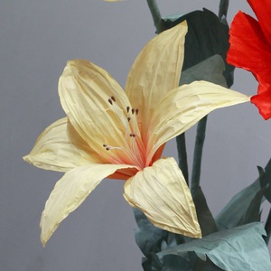 Large Standing Red Poppy Giant Paper <b>Flower</b> Lifelike Floral Prop For Party Photo Booth <b>Display</b> - Product Image 3