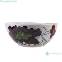RZTH11 Jingdezhen Kiln keramik Dekorasi Rumah, Pot bunga Vat Lotus bentuk khusus dengan air dangkal