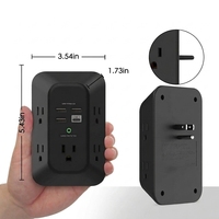 Multiprise murale intelligente US avec ports USB (PD 20W) et protection contre les surtensions USB-C, prise blanche pour la maison et la cuisine