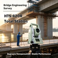 Station totale de topographie Hi Target HTS-420R haute précision, précision de 2'', portée du prisme 3000m