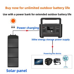 แผงโซลาร์เซลล์สีดำแบบพับได้ 100W สามารถ<span class=keywords><strong>ใช้</strong></span>ร่วมกับสถานีไฟฟ้ากลางแจ้ง 500W สำหรับพื้นที่ที่มี<span class=keywords><strong>ไฟฟ้า</strong></span>จำกัด - Product Image 3