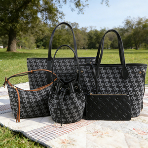 Custom Womens Tote Bag Large Capacity Shoulder Purse Handbag <b>Set</b> Work Travel Casual Handbag Collection - Product Image 1