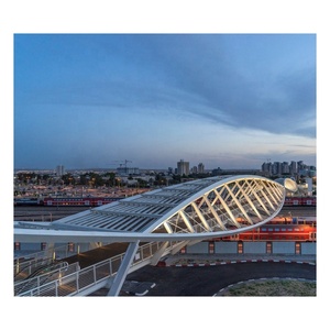 <span class=keywords><strong>Puente</strong></span> de paso elevado para peatones con estructura de acero prefabricada de larga duración Q235/Q355 Grado SP Modelo 3% Tolerancia GB Doblado de corte - Product Image 6